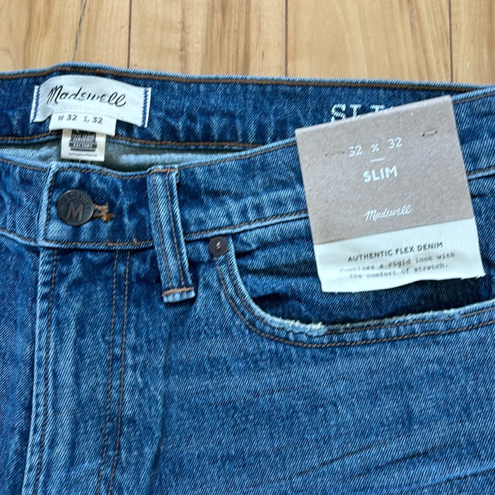 Madewell Authentic Flex Denim Slim Fit Jeans